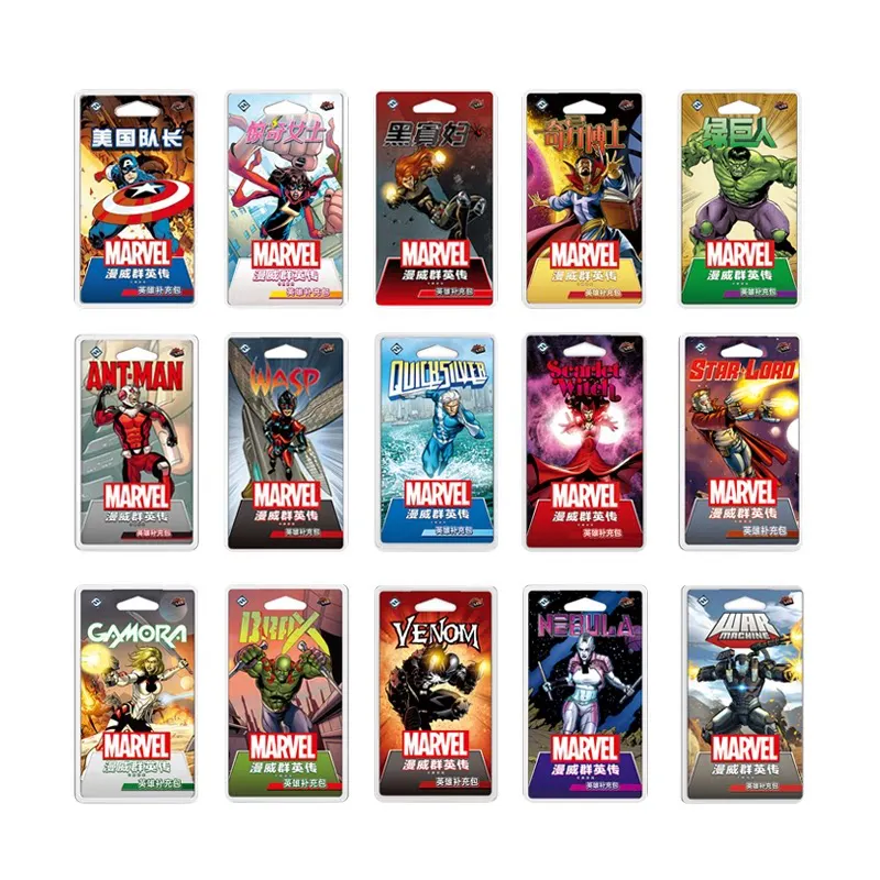 Фото Настольная карточная игра Asmodee Marvel Champions: Расширение «Герои» — Нова, Железное Сердце, Человек-Паук. Коллекционная настольная игра для отдыха и развлечений. Сувенир. №2