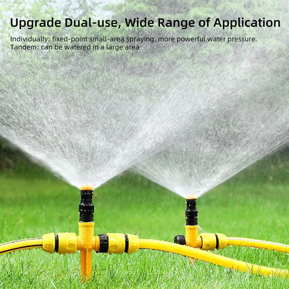 

360° Garden Sprinkler Rotation Irrigation Watering Farm Lawn Agriculture Nozzle Automatic Greenhouse Tool System Spray X4O4