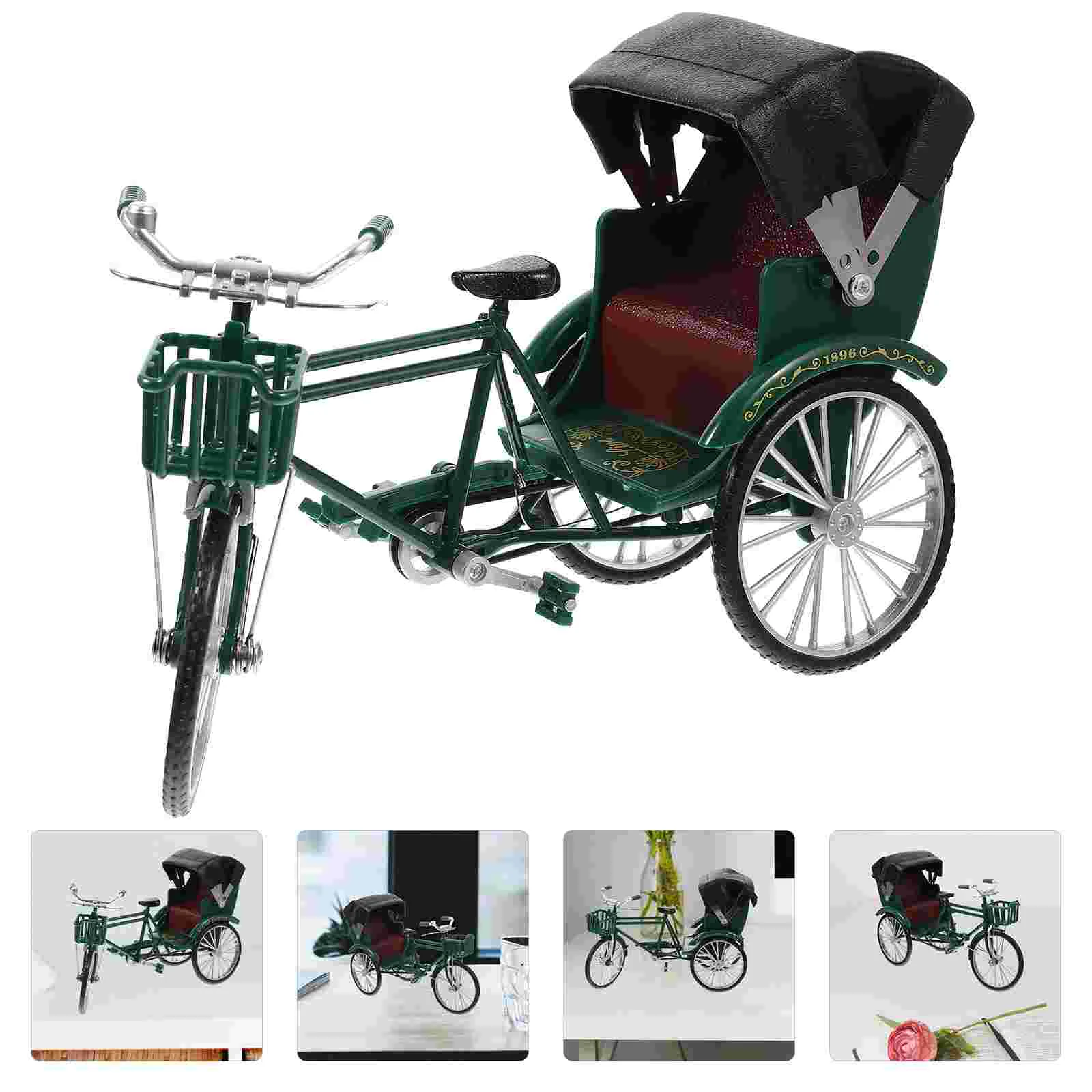 Винтажная модель рикша мини-велосипед подарок для друзей вечерние украшения