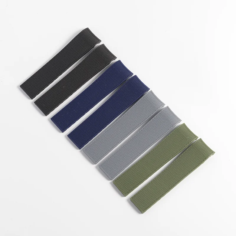 21mm Rubber Silicone Watchband Strap For Longines Conquest Waterproof Diver