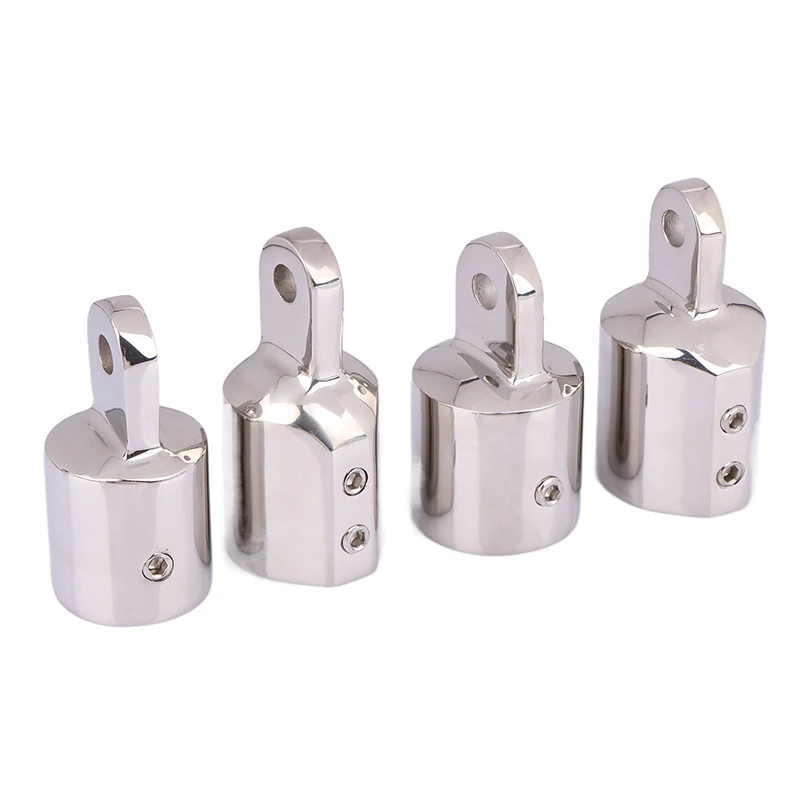 

22mm25mm Boat Bimini Top Fitting Deck Hinge Slide Cap Pipe Eye End Cap External Eye End Canopy Tube Boat Accessories