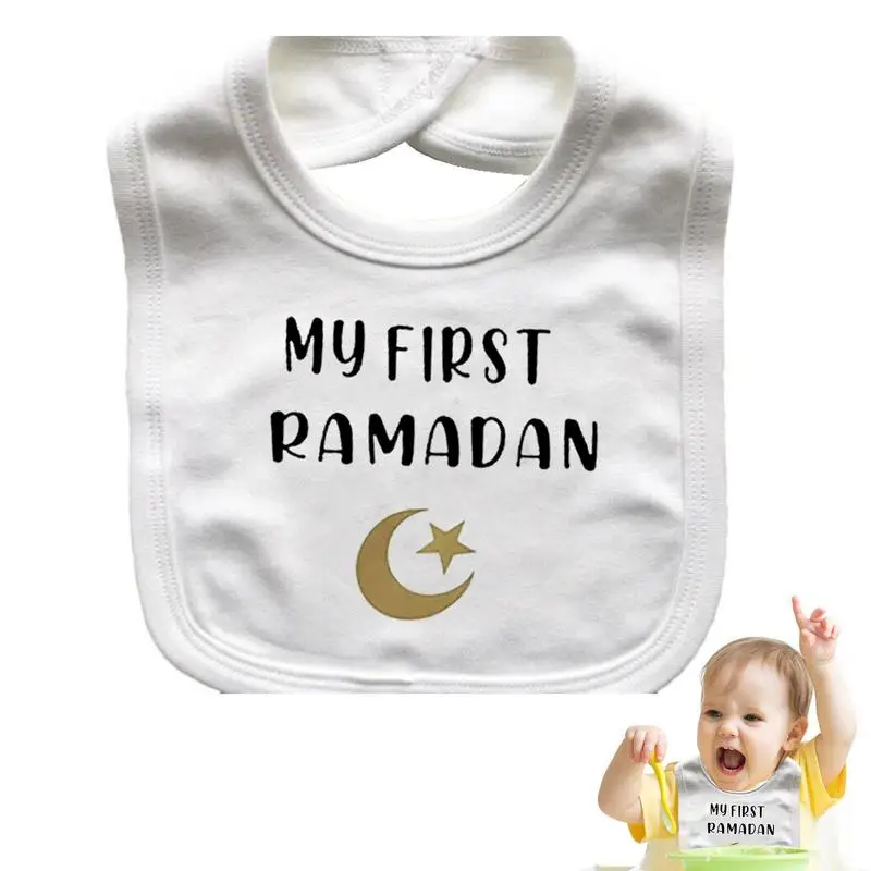 

Islamic Eid Arabic Cotton Baby Bibs Burp Cloths Soft Cotton Adjustable Bib Newborn Feeding Bibs Infants Saliva Towel For Eating