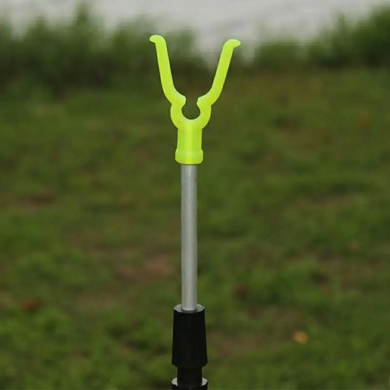 Fishing Holder Telescopic Folding Fixed Bracket 1.02m 12mm 2-Sections Adjustable Alloy Rod Pole Rest Rack V Frame Stand Y-Shaped