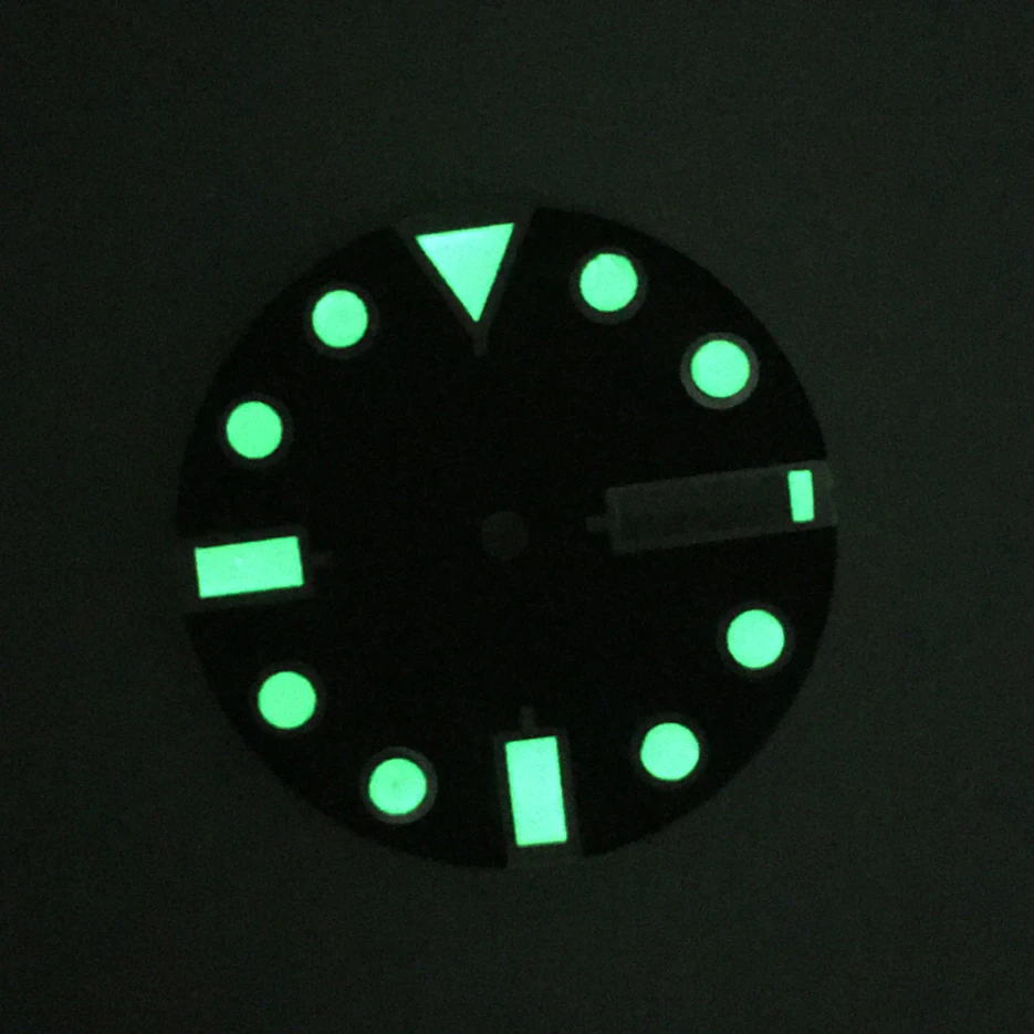 28.5mm Black Dial Replacement Precision Modified Dial With Luminous Lettering Fit  For NH35A Movement CA2-1