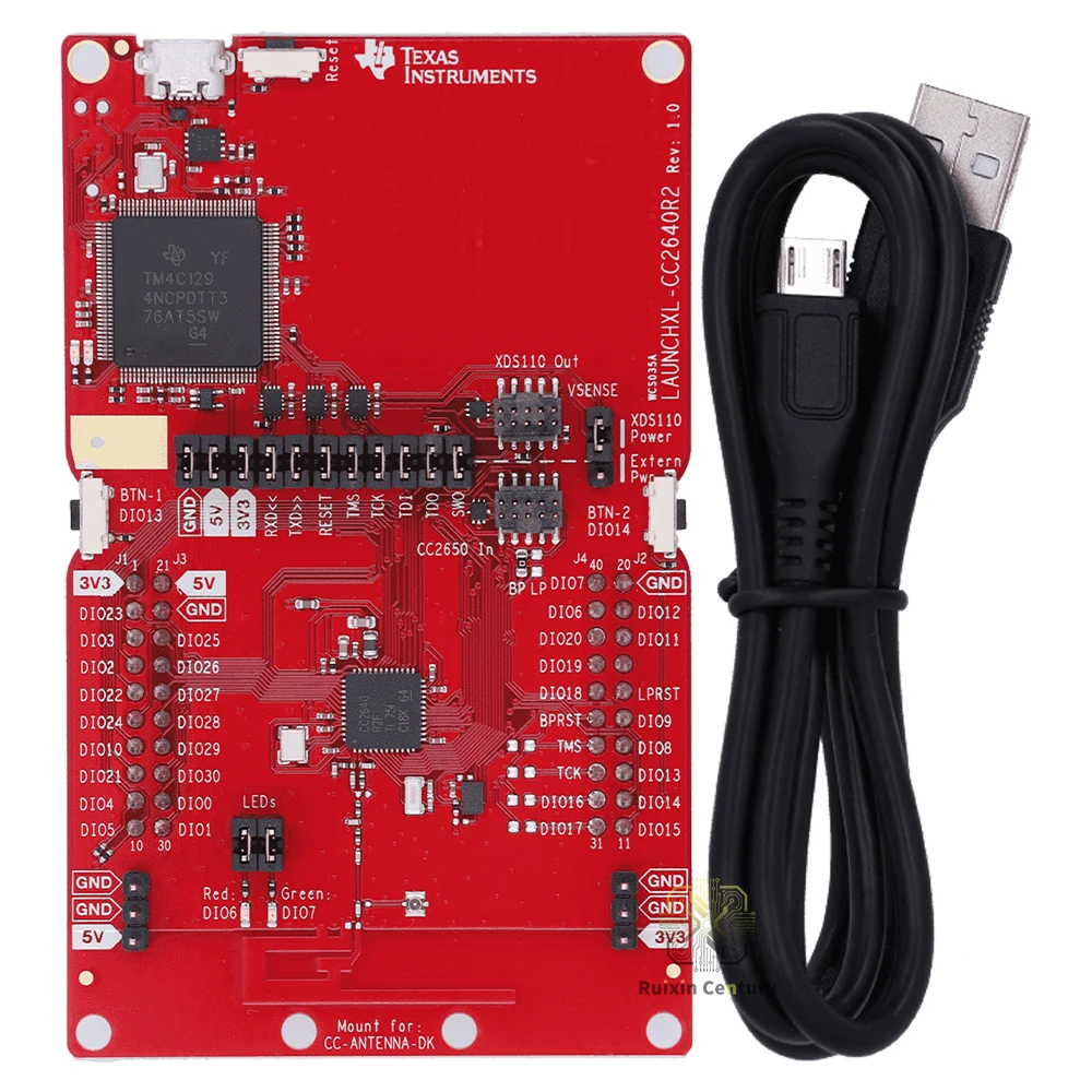Фото Плата разработки LaunchPad FOR TI LAUNCHXL-CC2640R2 с низкопотребляющим беспроводным микроконтроллером CC2640R2, 2.4ГГц BLE 5.1 +5дБм №1