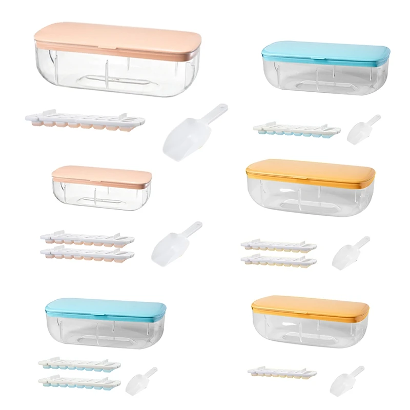 

Ice Square Tray Maker Box Mould With Container Bowl And Shovel Ice Ball Maker Easy Demould