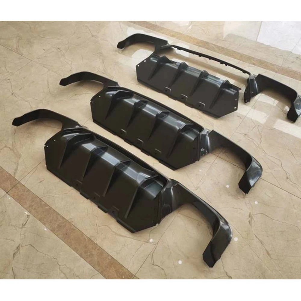 Для BMW 5 серии F10 M Sport M5 2011 2012 2013 2014 2015 2016 глянцевый черный задний бампер диффузор