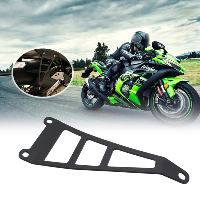 

Motorcycle Exhaust Hanger Bracket Rear Foot Pegs Footrest Blanking Plate Fit For KAWASAKI Ninja ZX 10R ZX10R 2011-2018 2016 2017