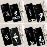 water law room anime phone case for samsung galaxy a52 a53 a73 a72 a71 a32 a33 a51 a42 a01 a91 cover one piece luffy coque funda