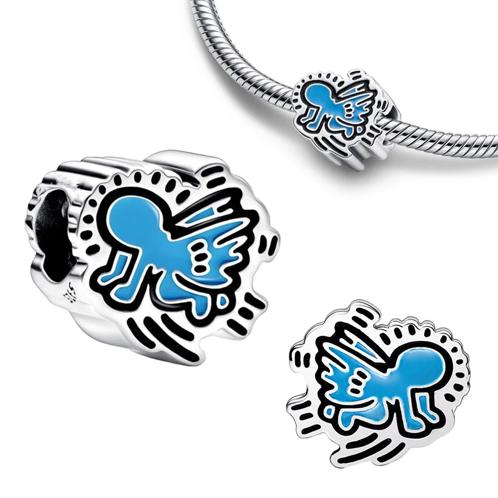 

Шарм-бусина «Ангел» из серебра 2022 пробы для браслетов