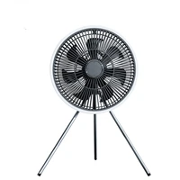 new arrival 10000mah portable fan rechargeable battery powered fan outdoor camping fan with light and hook for home tent travel