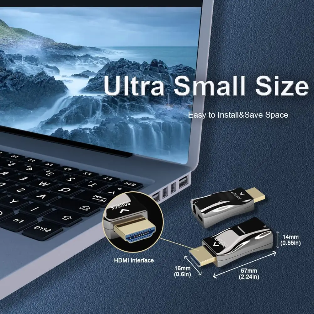 4K HDMI Optical Transceiver HDMI 1.4a/ 2.0 Over Fiber Extender Resolution Up to 4K@30HZ/60Hz Simplex LC 300m Video converter