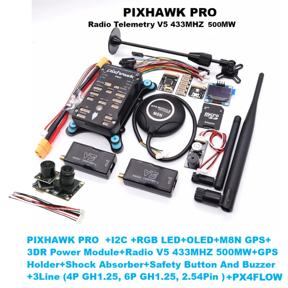 PIXHAWK PX4 2.4.8/PRO/6C PRO PX4FLOW PIX 32 Контроллер полета Автопилот с 4G SD AN Квадрокоптер Ardupilot