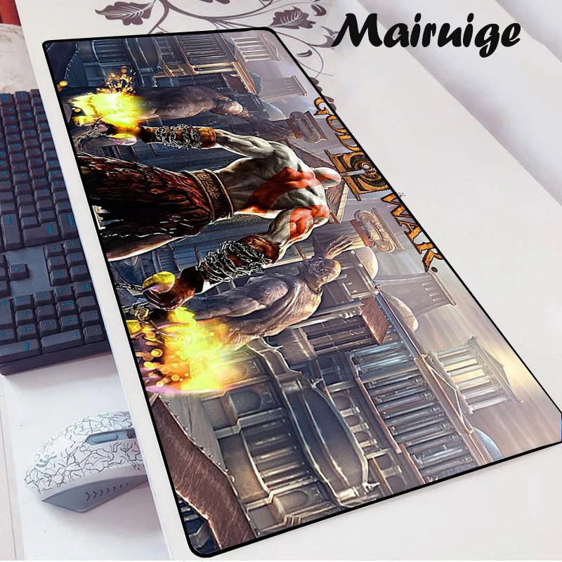 

Gamer Mouse Pad God of War Game Accessories Keyboard Mausepad 40x90MM Carpet Computer Tappetini Gaming Anime Mousepad Desk Mat
