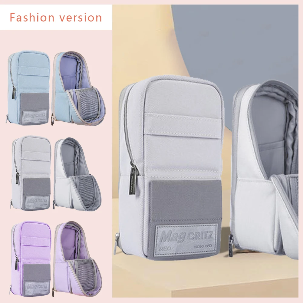 

Creative Pencil Case Multifunctional Portable Standing Pencil Case Large Capacity Lightweight Simple Stationery School Supplies