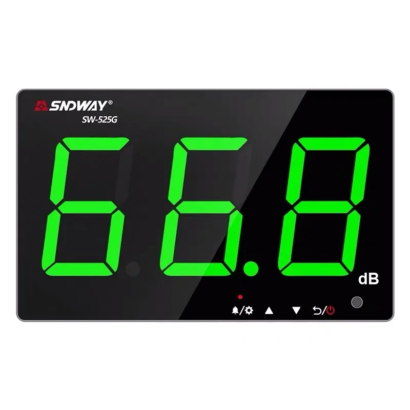 

SNDWAY SW-525G Green Digital Display 30.0~130.0dB Sound Level Meter with USB