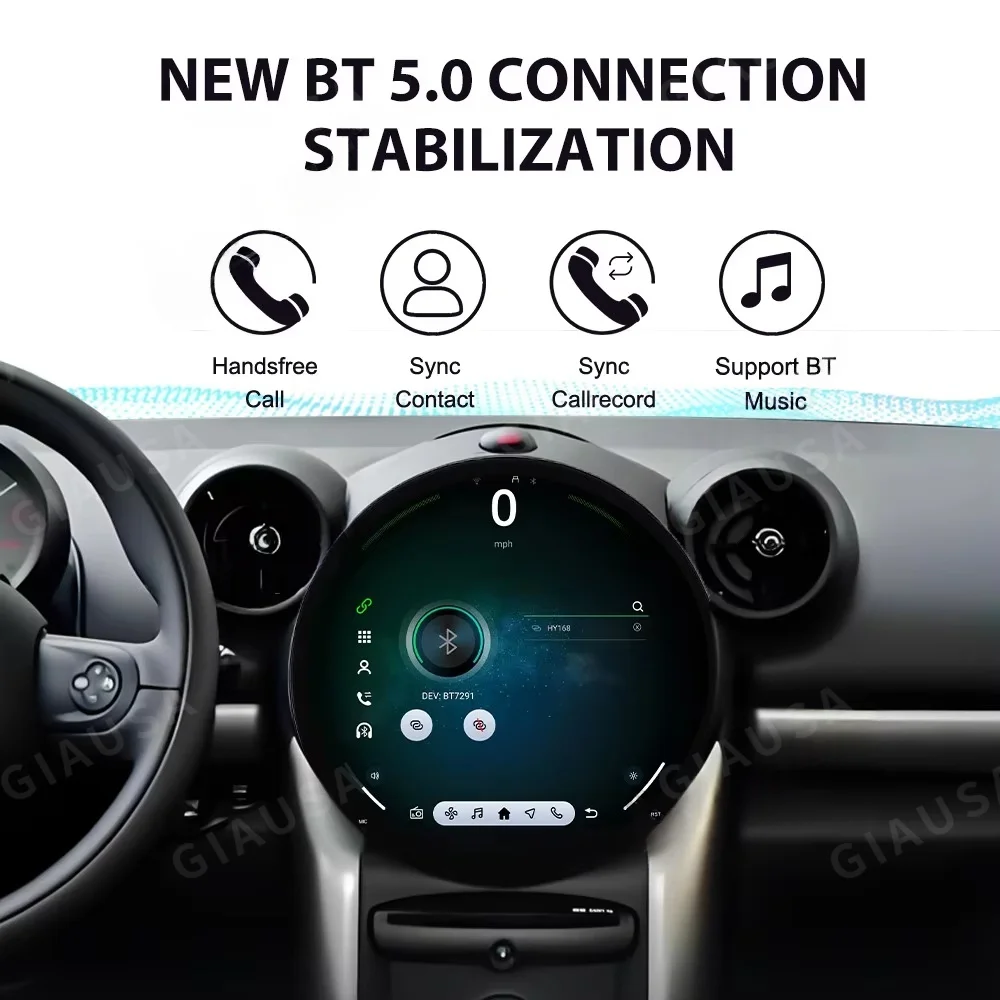 Мультимедийный видеоплеер MZ Upgrades 11.7 для BMW Mini Cooper R56 R60 R51 2006-2015 с Android Auto, CarPlay, GPS-навигацией и поддержкой 4G. (art.: 3920db64162ce) - 3920db64162ce