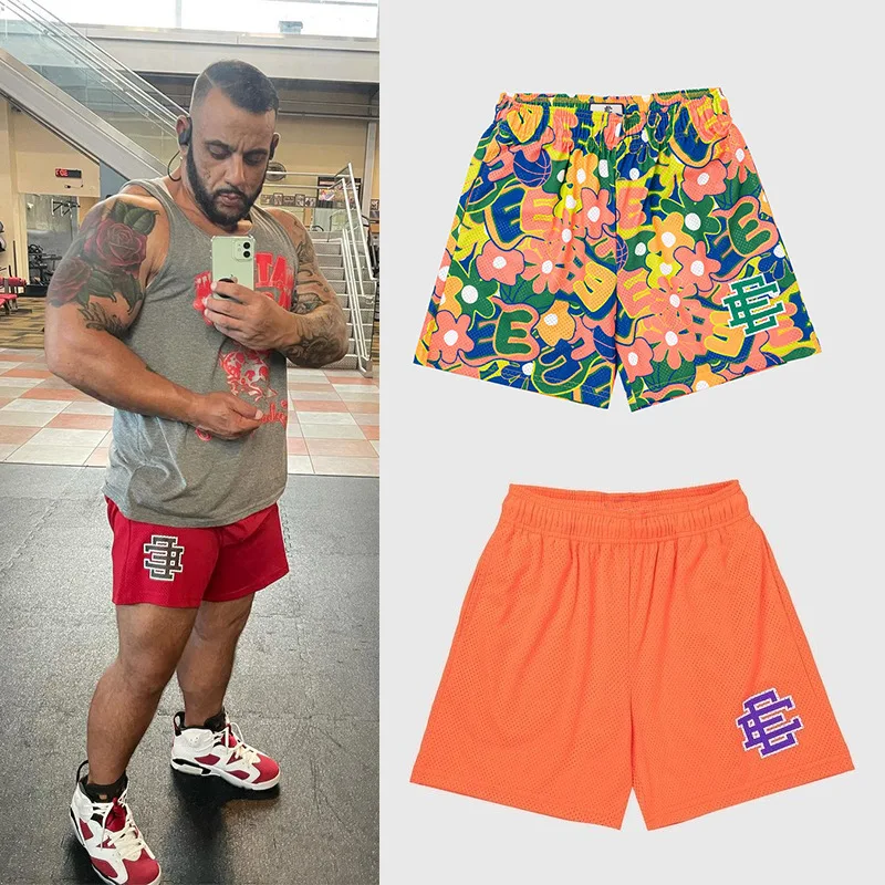 

Eric emanuel ee basic short city horizon New York 2021 casual shorts fitness sports pants summer gym workout mesh shorts