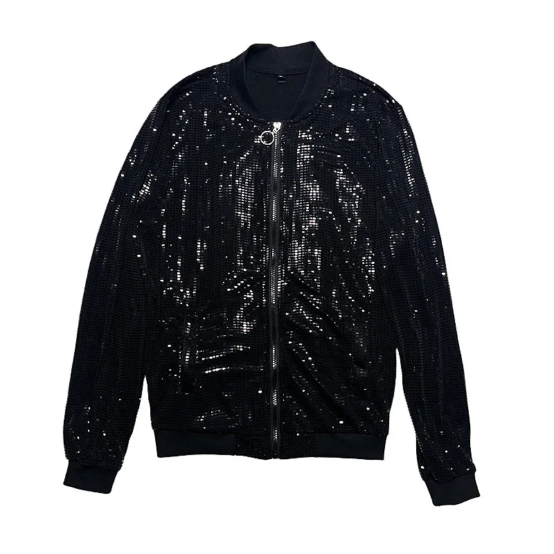 Y2K Мужская Уличная одежда Клубная сценическая тонкая мотоциклетная куртка