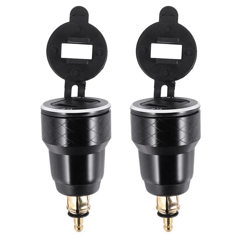 3x Двойной адаптер 5 в 2 1 а Din к USB Европейское Зарядное устройство из алюминиевого