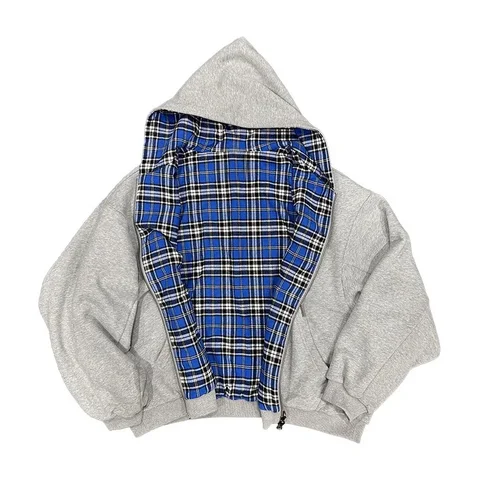 BiggOrange серые хлопковые двусторонние толстовки oversize