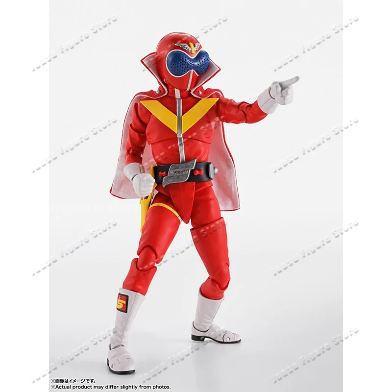 Фото В наличии: Фигурка Bandai SHF Himitsu Sentai Gorenger Akarenger Super Sentai 50th, готовая модель, игрушка-подарок для детей №3