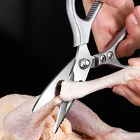 stainless steel kitchen scissors meat vegetable cutting scissors multi chicken bone scissor can opener bar accessories tools