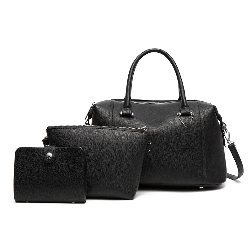 

Вместительные женские сумочки из искусственной кожи, модные тоуты, комплект из 3 предметов, дорожная дизайнерская женская сумка на плечо, мессенджер