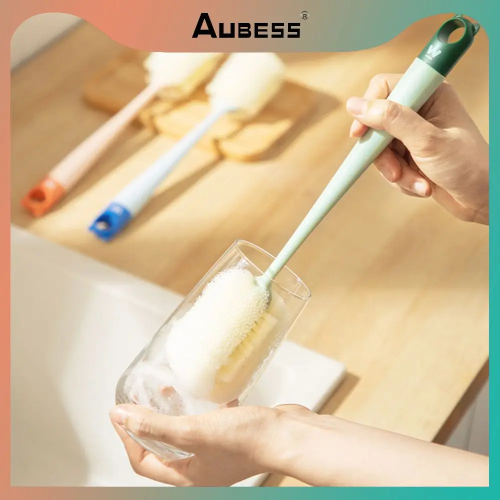 

3 Replacement Head Cup Artifact Brush Brush Head Upgrade Cup Brush Tea Stain Water Cup Clean Milk Bottle Brush 1pcs Hung Design