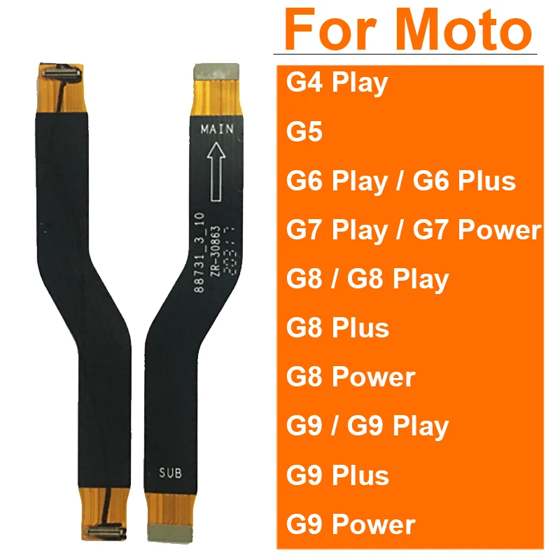 ЖК-материнская плата гибкий кабель для Motorola Moto G4 G5 G6 G7 G8 Power Play Plus замена гибкого