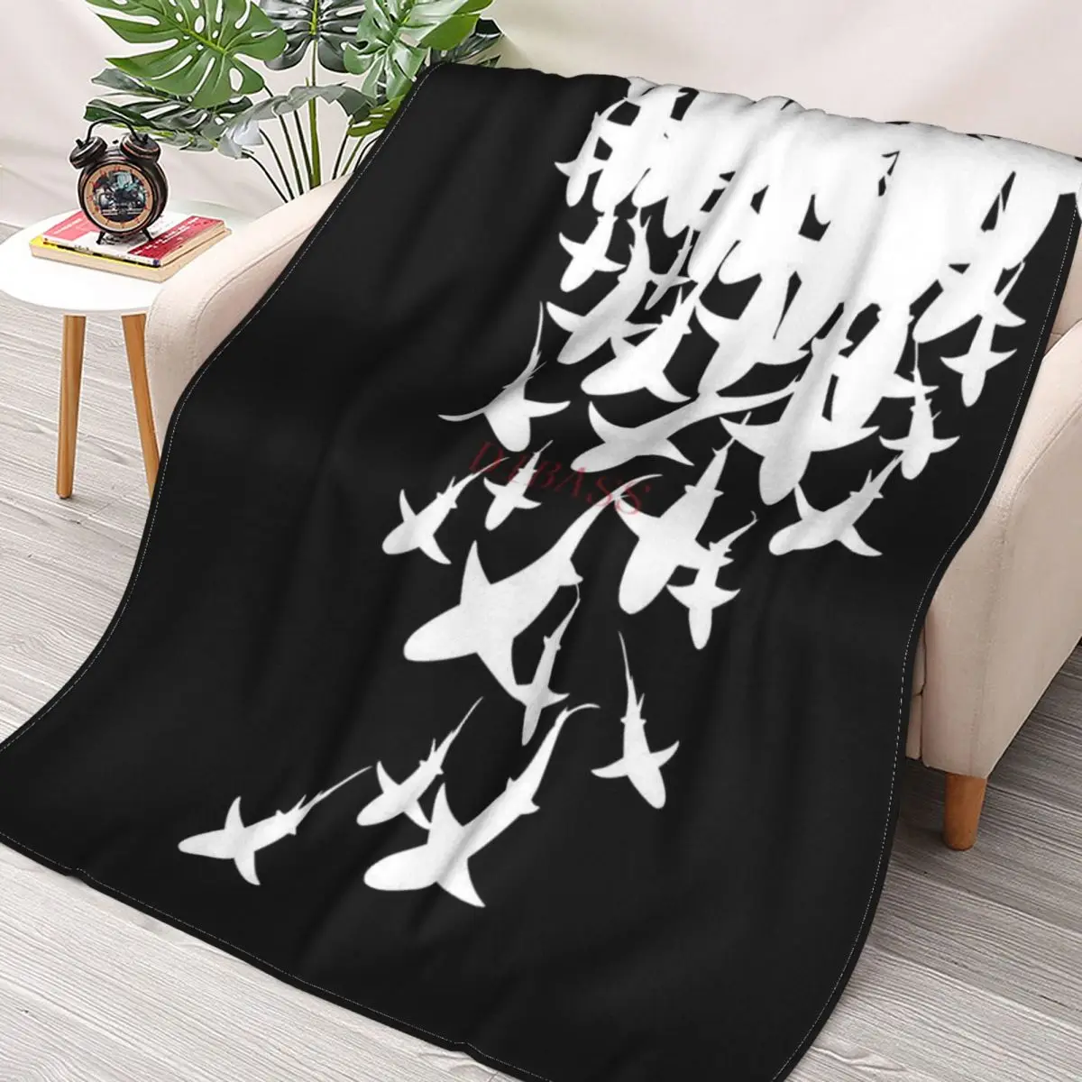 

Одеяло из фланели Shark V2 с 3D принтом