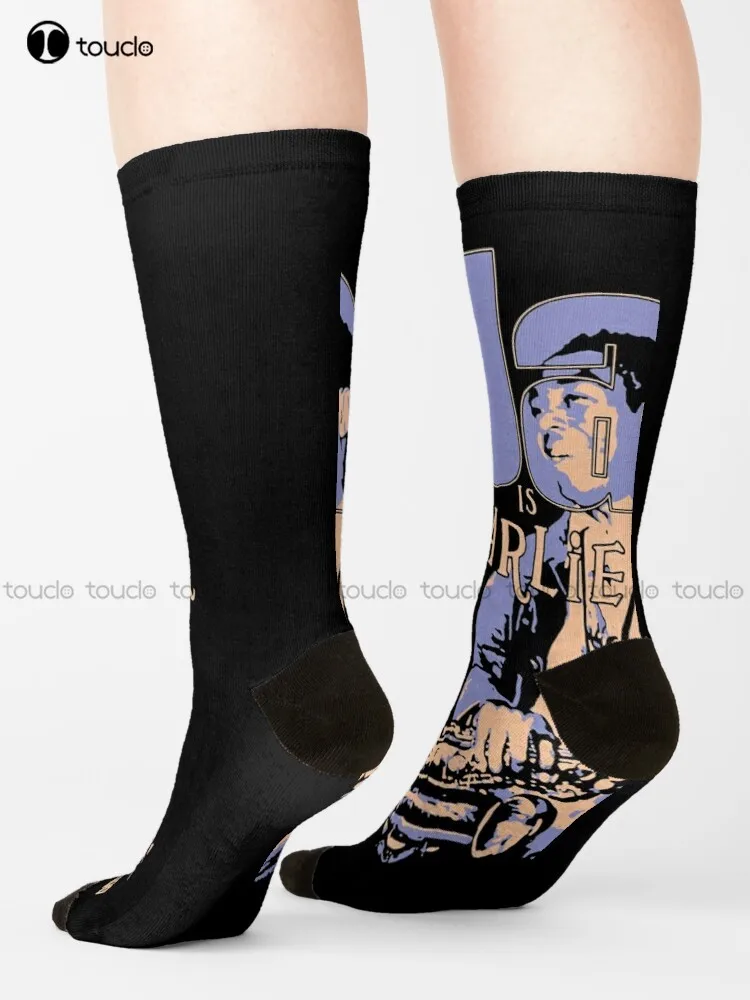 Day Gift For Jazz Is Charlie Parker Retro Vintage Socks Black Socks For Men Personalized Custom 360° Digital Print Gift Colorful