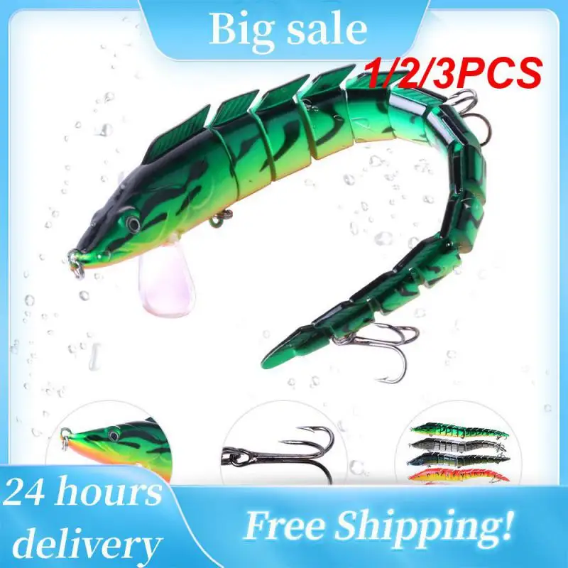 

1/2/3PCS 23CM-46G-2 Hook Sinking Wobblers Fishing Lure Jointed Crankbait Swimbait 13 Segment Hard Artificial Bait For Fishing