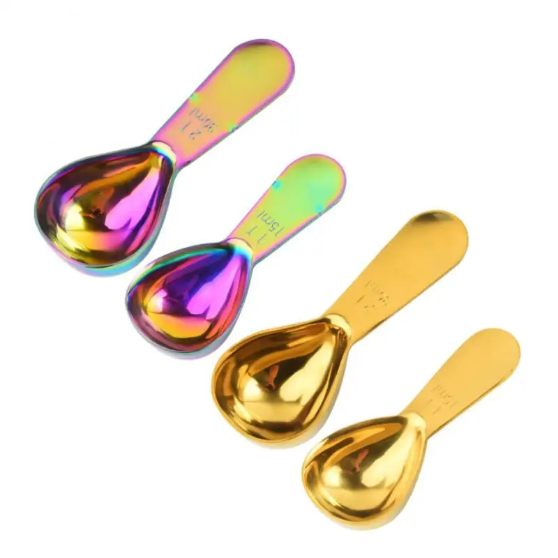 

Kitchen Measuring Spoons Teaspoon Coffee Sugar Scoop Stainless Steel Milk Powder Spoon Baking Graduated Spoon Measuring Spoon