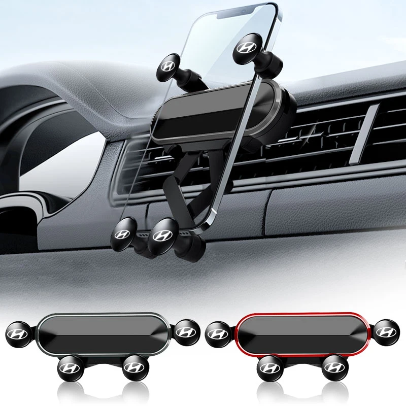 

1pcs Car Air Outlet Mobile Phone GPS Gravity Holder for Hyundai Tucson 2021 Accent I10 I20 Fe Kona Getz Solaris I30 Accessories
