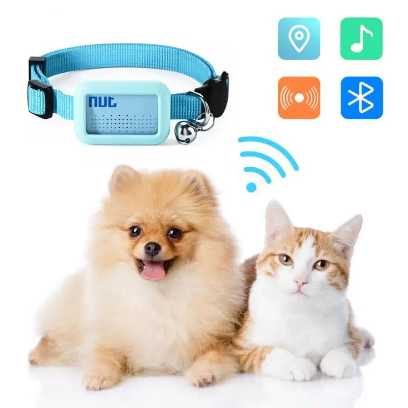 Pet Dog GPS Tracker Real-Time Smart Locator Collar Mini Fashion Pet Cats GPS Finder BT Support IOS Android System Cell Phone