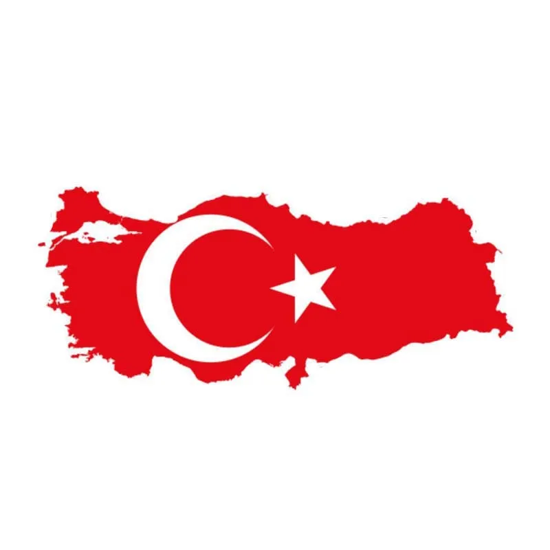 

Y663 # самоклеящаяся наклейка для Турции флаг карта Автомобильная наклейка водонепроницаемые Автомобильные украшения на бампер заднее окно ноутбук