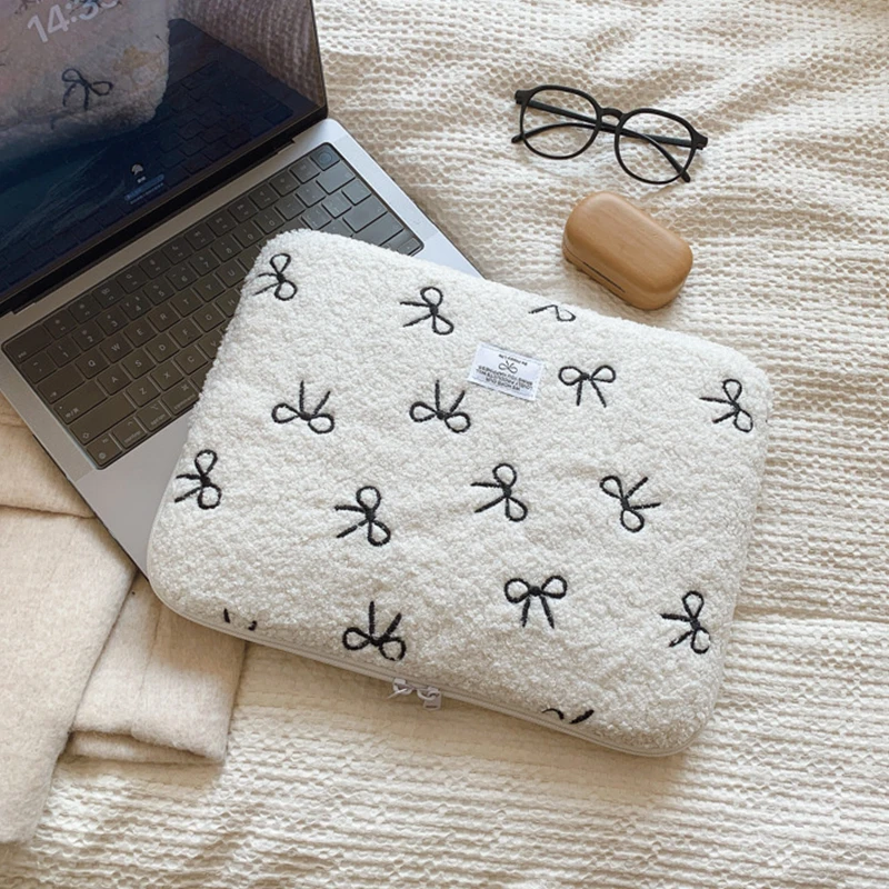 Женская сумка с бантом и бабочкой для ноутбука компьютера Macbook Lenovo Thinkpad iPad Pro DELL HP