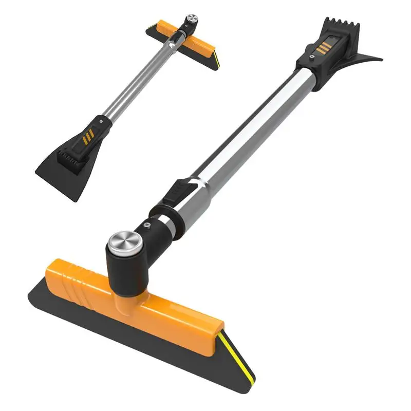 

Car Ice Scraper And Brush Universal Windshield Squeegee Scraper Wiper With Detachable Long Handle Auto Cleaning Brush Ice remove