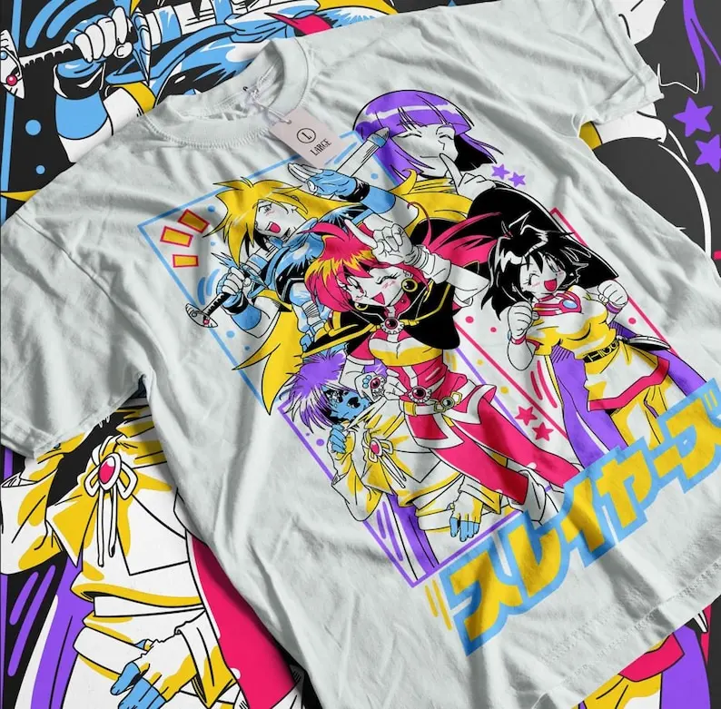 Ретро футболка унисекс с принтом из мультфильма slinks Naga змея рубашка Lina Reverse манга