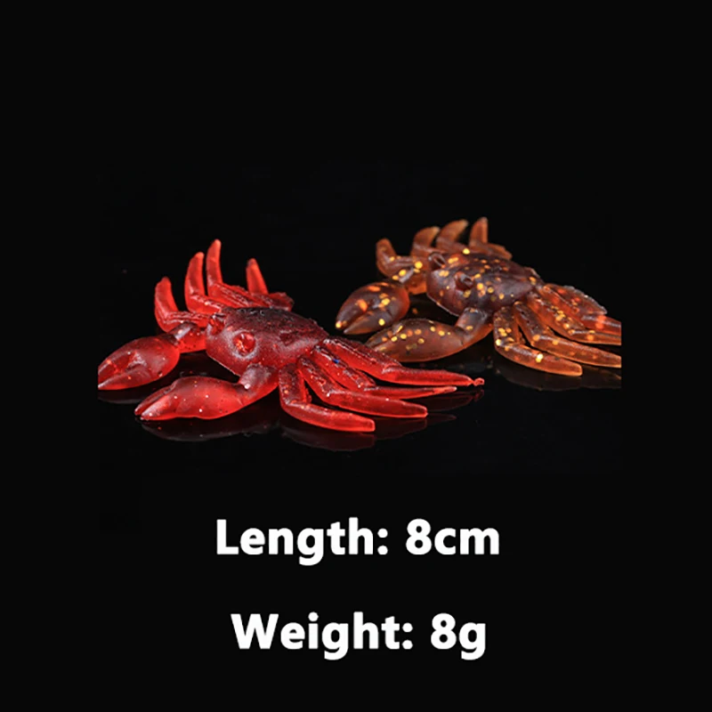 Искусственная Мягкая наживка-краб 8 см/8 г приманка для морской рыбалки дорожная