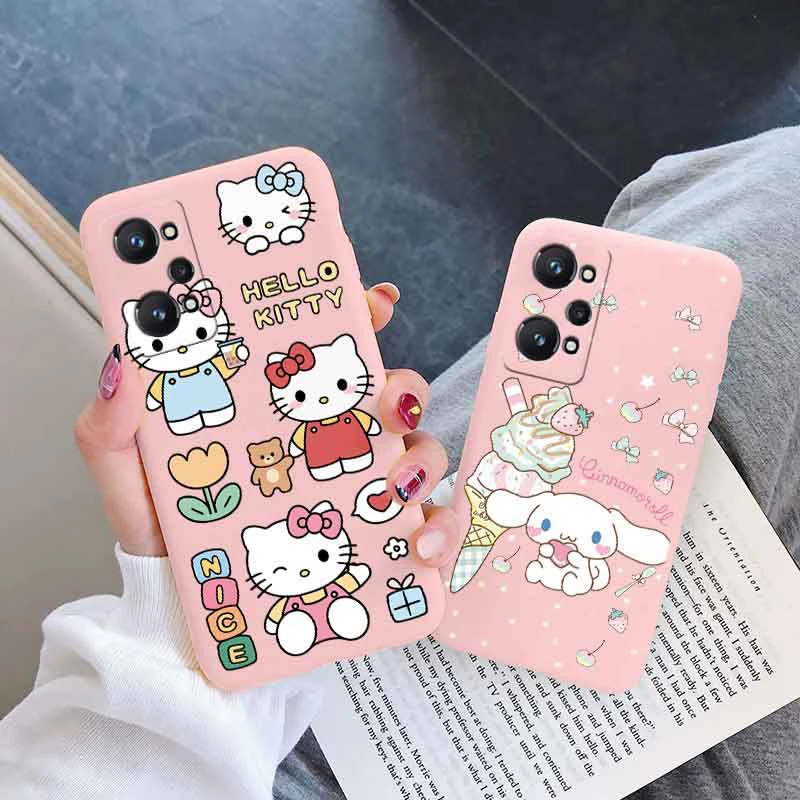 Силиконовый чехол с рисунком Hello Kitty для Realme GT Neo 2 Pro 3T