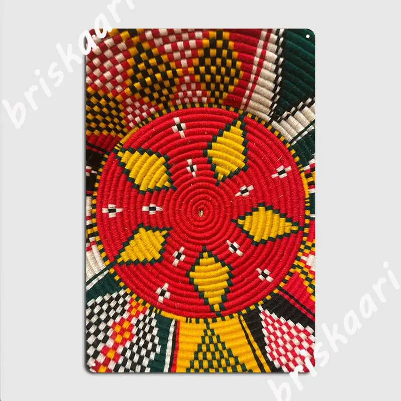 

Ethiopian Cultural Colorful Traditional Ethiopian Art Work Habesha Poster Metal Plaque Cinema Designing Garage Decoration