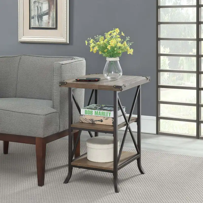 

Brookline End Table, Brown Sofa Side Table for Bedroom Living Room