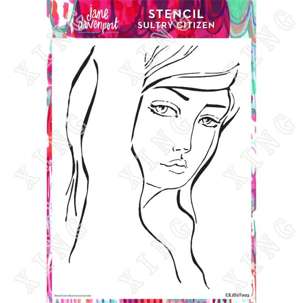 

2022 Hot Sale New Arrival Sultry Citizen Diy Drawing Template Painting Scrapbooking Paper Card Embossing Album Decorative Craft