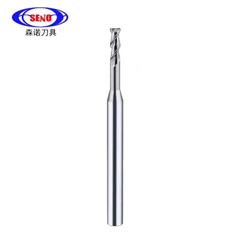 

SENO HRC55 Aluminum Carbide End Mill 3xD Rib Processing Cutter CNC Deep Long Neck Small Diameter 0.6MM 0.7MM 1MM 1.5MM Endmills