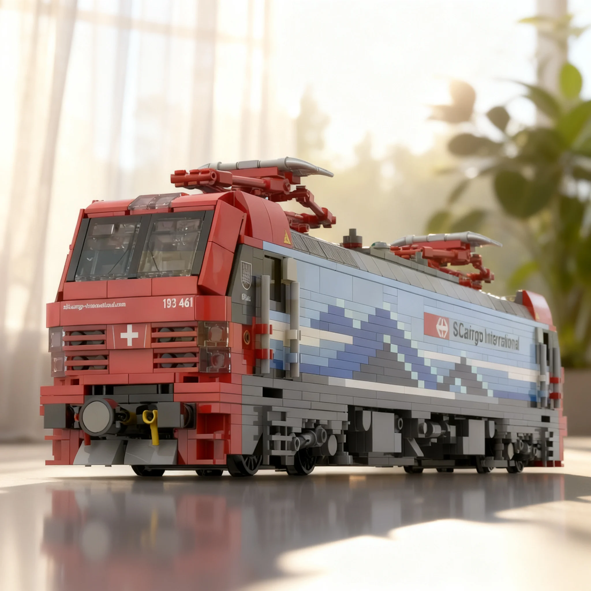 Фото 1546 деталей MOC Электровоз BR193 Vectron SBB, модель-конструктор, развивающие игрушки, рождественский подарок, обучающие кирпичики для детей №1