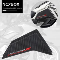 for honda nc750x nc 750 x 2021 2022 black side fuel tank pad tank pads protector stickers decal gas knee grip traction pad
