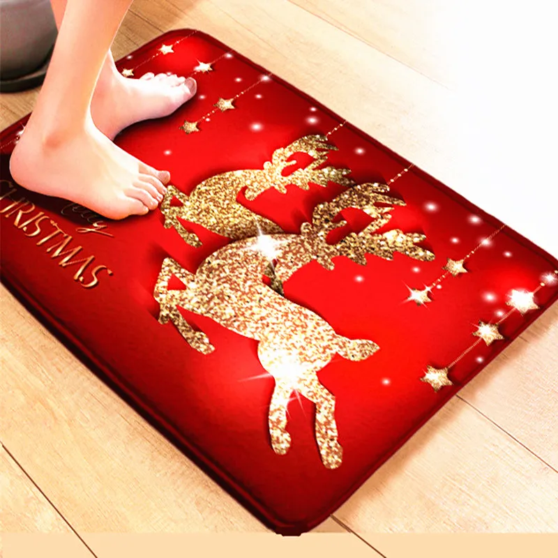 Merry Christmas Decorations for Home Santa Snowman Doormat Navidad Ornament New Year 2023 Gifts Xmas Party Decor Natal Noel 2022