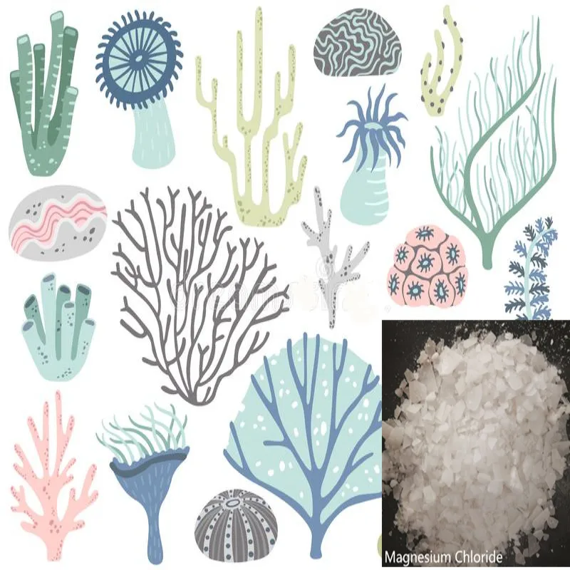 

Хлорид магния гексагидрат хлопья-47% аквариумная соль для ванны MgCl2